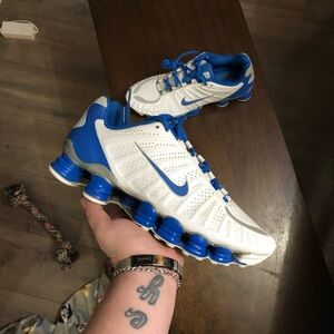 Women’s Nike Shox TLX White Royal Blue size 9